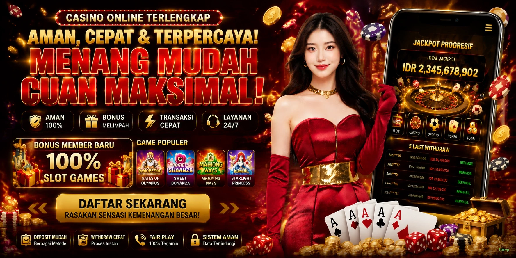 55rp Platform Game Terpercaya untuk Pemain Indonesia